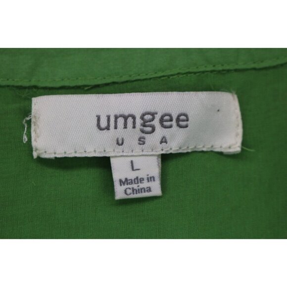 Umgee Kelly Green Sheer 3/4 Sleeve Top-Size Large-BOHO - Picture 5 of 10